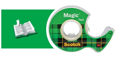 Nastro Scotch® Magic™ ed esempio di utilizzo: riparazione di pagine di libri strappate
