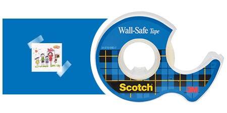 Nastro adesivo Scotch® Wall-Safe ed esempio di utilizzo: creazione di una galleria d'arte

