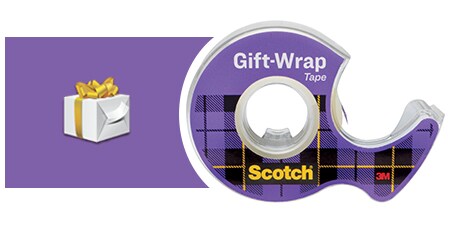 Nastro Scotch® GiftWrap ed esempio di utilizzo: incartare un regalo
