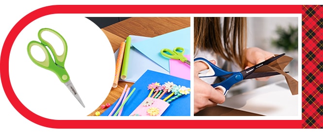Forbici Scotch™ e esempi di utilizzo - creazione di opere d'arte e progetti scolastici
