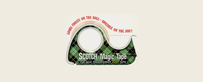 Illustrazione d'epoca del nastro Scotch® Magic™
